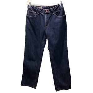 Carhartt Women's Regular Fit Straight Denim Jeans Blue 100% Cotton Sz 10